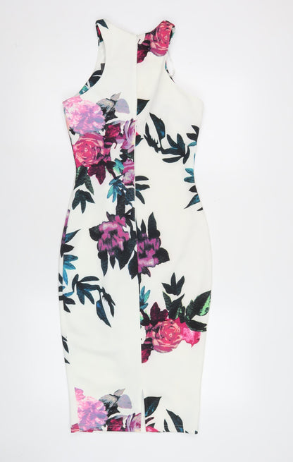 AX Paris Women’s Multicoloured Floral Bodycon Dress S Sleeveless