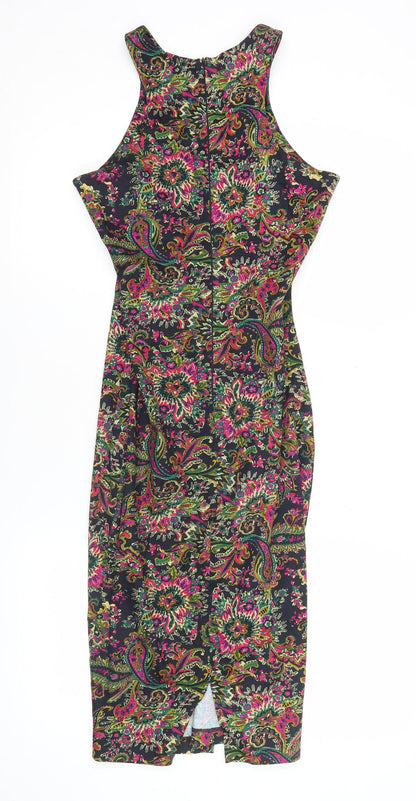 AX Paris Women’s Multicoloured Paisley Bodycon Dress Size 8