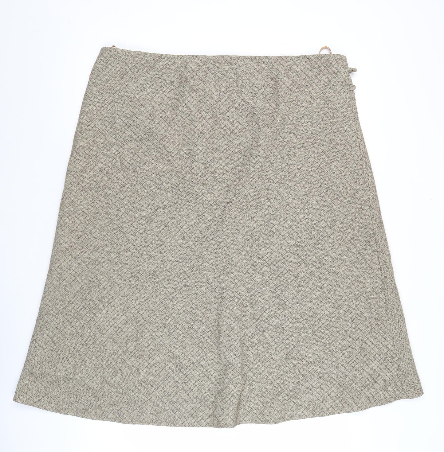 Bonmarché Women Beige Size 20 Straight Tweed Knee Length Skirt