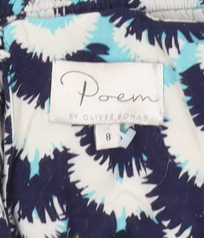 Poem by Oliver Bonas Women’s Blue Strapless Short Dress Size 8