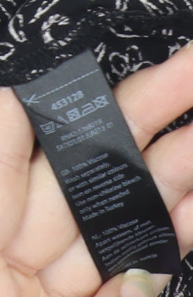 Monsoon Women’s Black Floral Strapless Midi Dress Size M