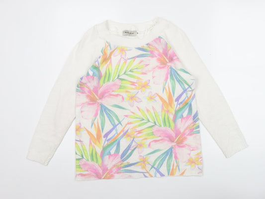 Bassini Womens Multicoloured Floral Pullover Jumper M