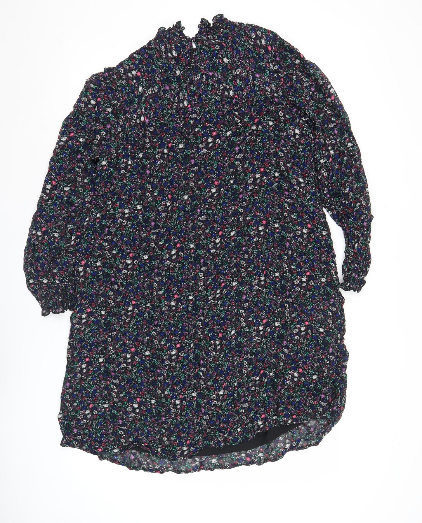 Marks and Spencer Womens Multicoloured Floral Shift Dress Size 12