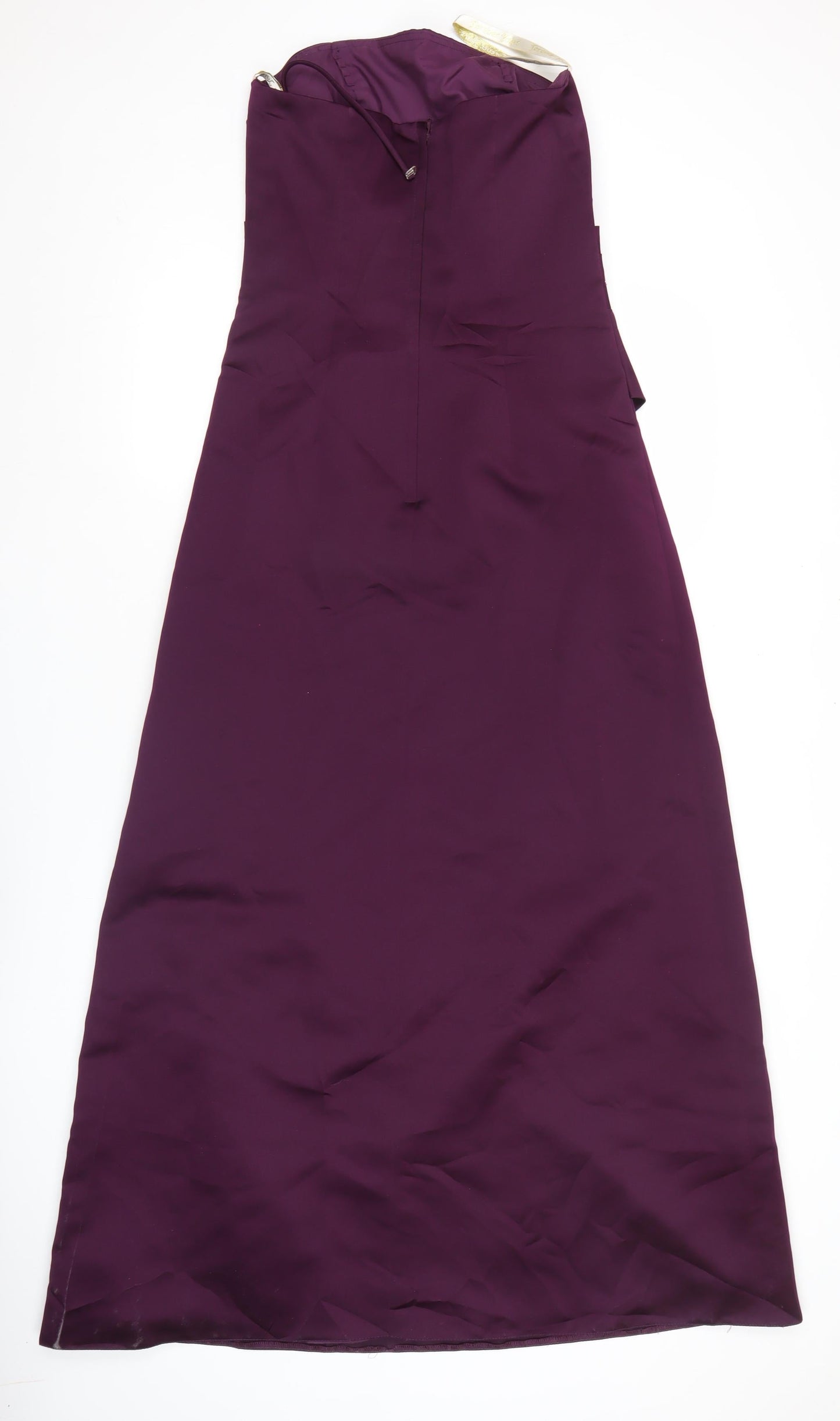 Forever Yours Women’s Purple Long Strapless Formal Dress Size 10