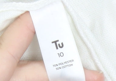 Tu Women Multicoloured Floral Cardigan Size 10 Crew Neck