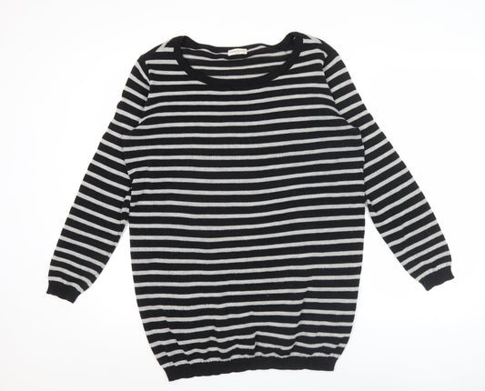 Womens UK Size M Jacqueline de Yong Black Pullover Jumper
