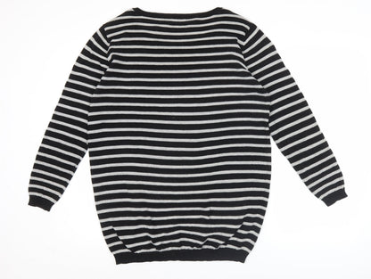 Womens UK Size M Jacqueline de Yong Black Pullover Jumper
