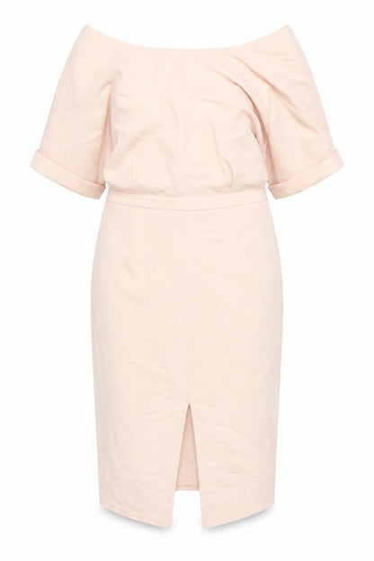 ASOS Women's Pink Off Shoulder Bodycon Dress Size 16