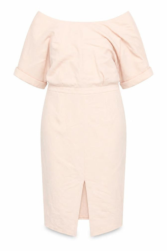 ASOS Women's Pink Off Shoulder Bodycon Dress Size 16