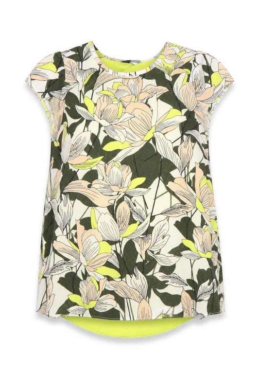 Dorothy Perkins Womens Floral Blouse Size 8 Multicoloured Chiffon Tunic Top
