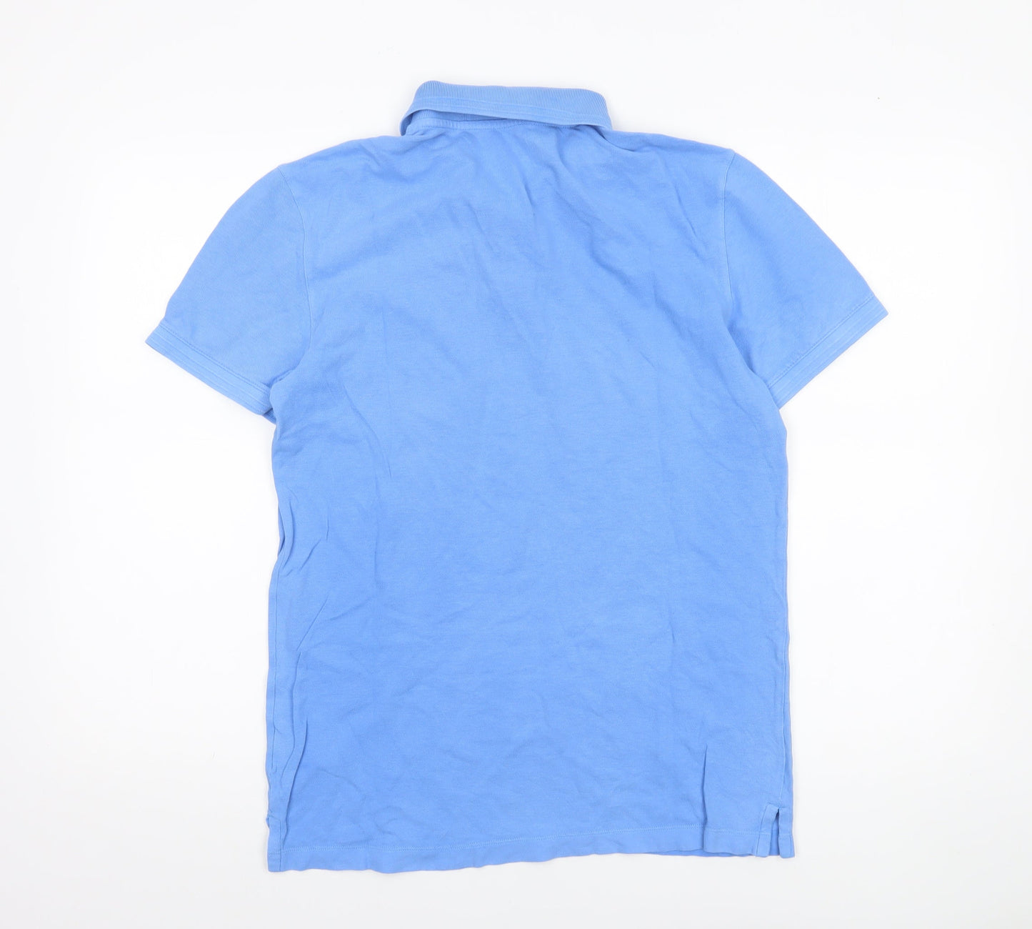 Gap Men's Blue Cotton Polo Shirt Size S Short Sleeve Casual