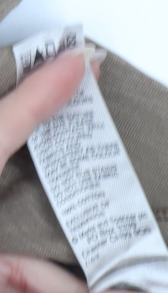 North Coast Men’s Brown Henley Short Sleeve T-Shirt Size S