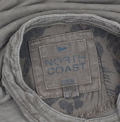 North Coast Men’s Brown Henley Short Sleeve T-Shirt Size S
