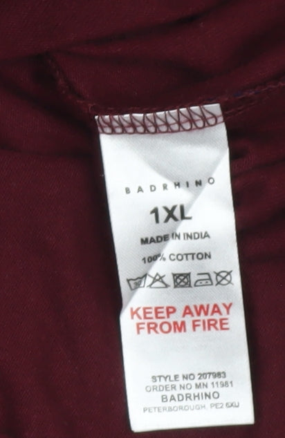 BadRhino Men’s Red XL Graphic Road Trip T-Shirt