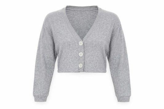 Womens UK Size S Zara Grey Cardigan Jumper