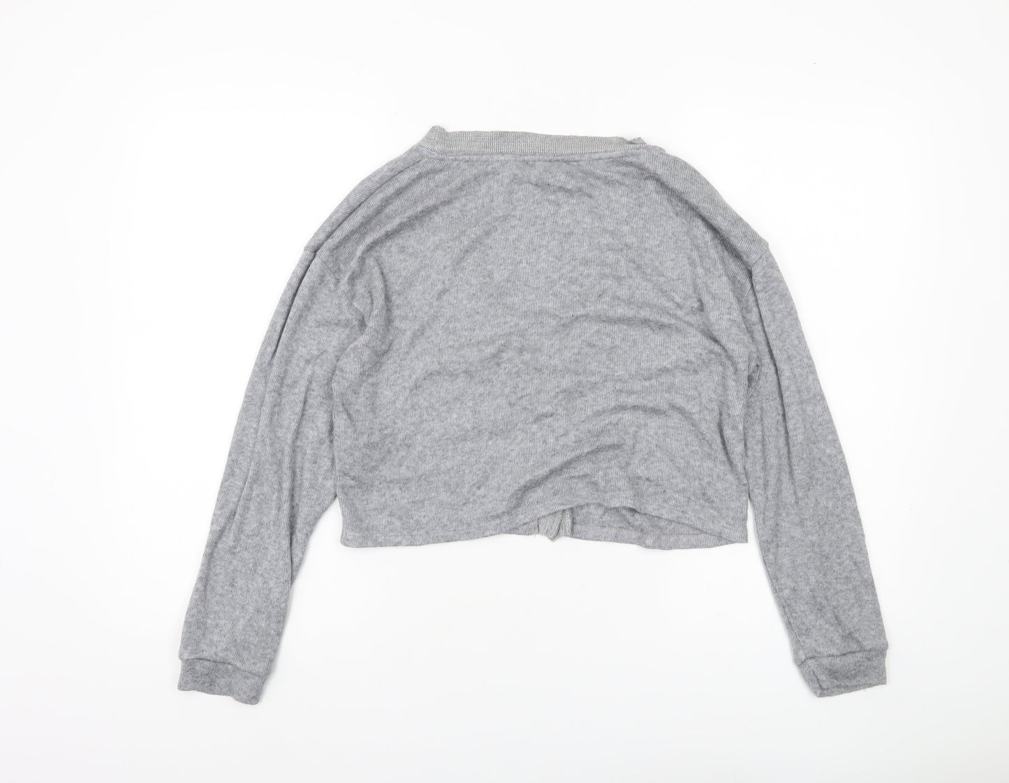 Womens UK Size S Zara Grey Cardigan Jumper