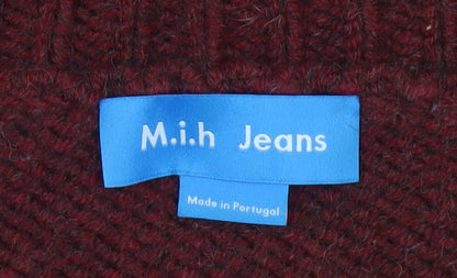 M.i.h Jeans Womens Multicoloured Striped V-Neck Jumper XS