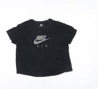 Nike Girls Black XL Short Sleeve Logo Sports T-Shirt