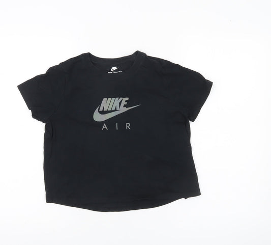 Nike Girls Black XL Short Sleeve Logo Sports T-Shirt