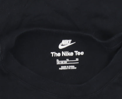Nike Girls Black XL Short Sleeve Logo Sports T-Shirt
