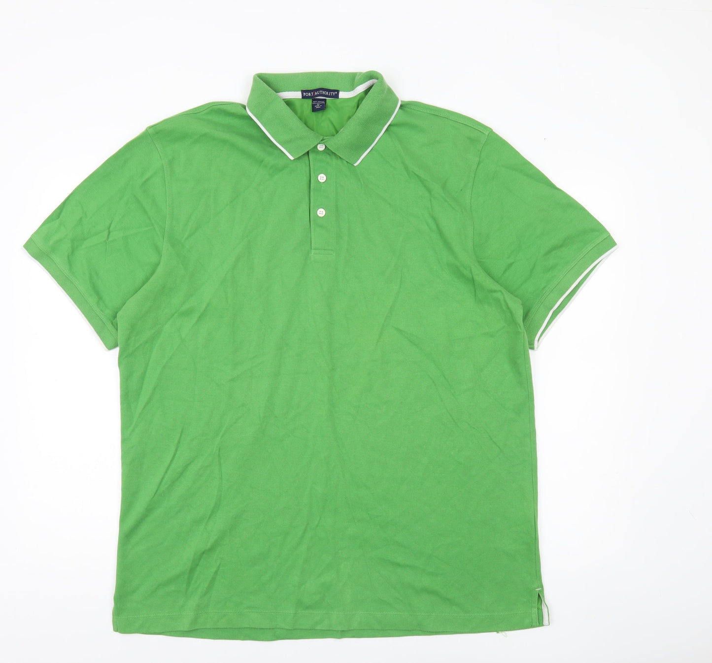 Port Authority Men’s Green XL Polo Shirt Cotton Blend
