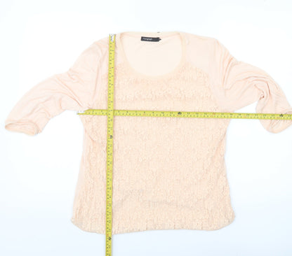 Marks and Spencer Autograph Women’s Beige Lace Blouse UK 14