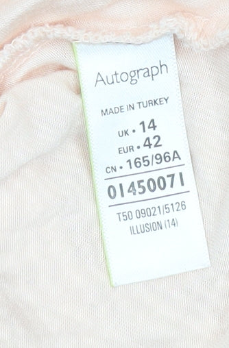 Marks and Spencer Autograph Women’s Beige Lace Blouse UK 14