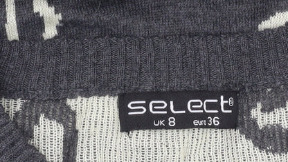 Womens UK Size 8 Select Grey Pullover Jumper