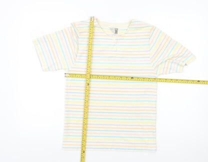 Top Notch Women’s Multicoloured Stripe Cotton T-Shirt Size 12