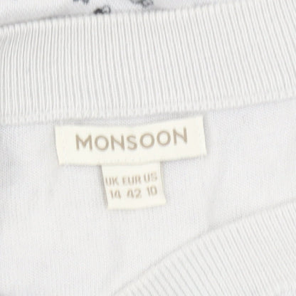 Womens UK Size 14 Monsoon White Pullover Jumper