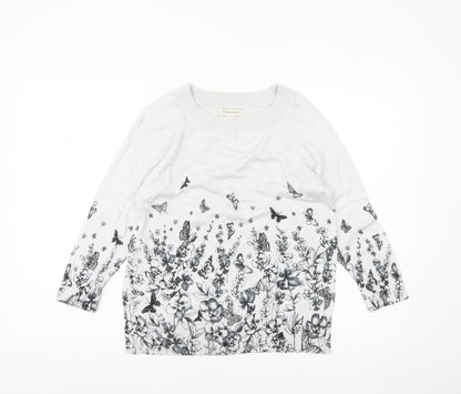 Womens UK Size 14 Monsoon White Pullover Jumper