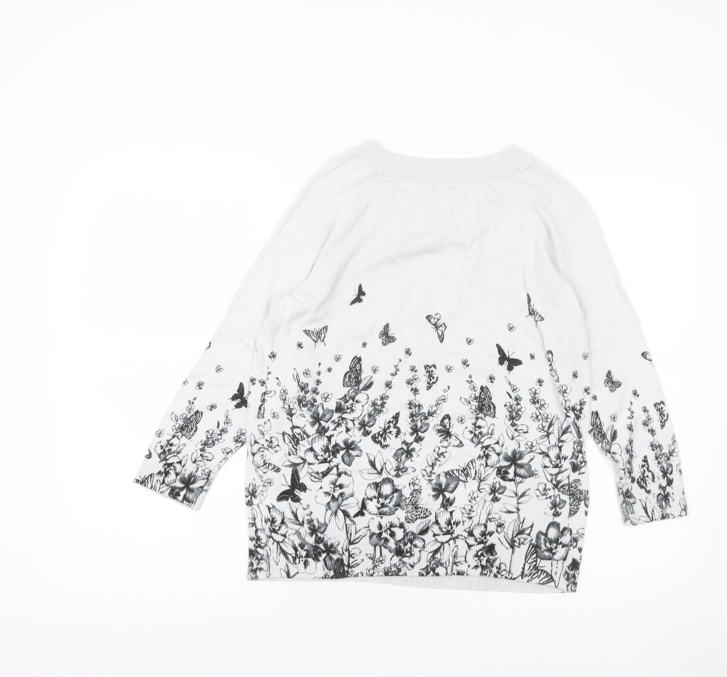 Womens UK Size 14 Monsoon White Pullover Jumper