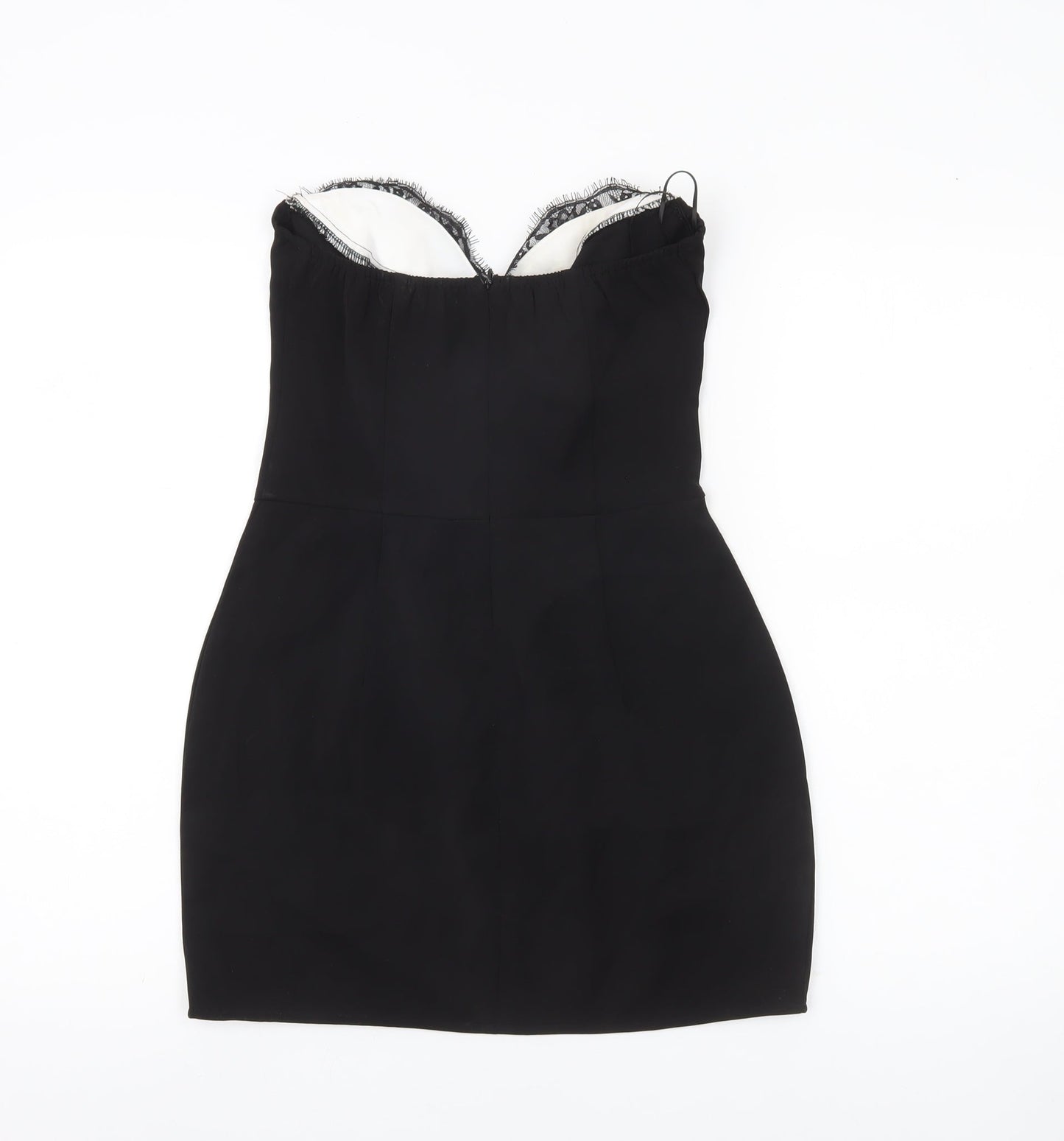 EGO Women’s Black Size 10 Strapless Bodycon Mini Dress
