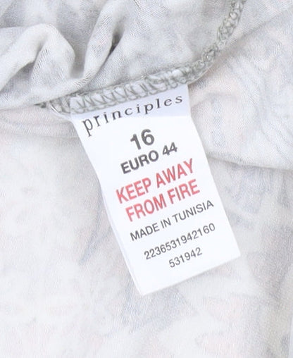 Principles Womens Multicoloured Floral Tunic Blouse Size 16