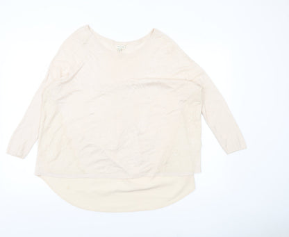 Womens UK Size 12 River Island Beige Pullover Jumper