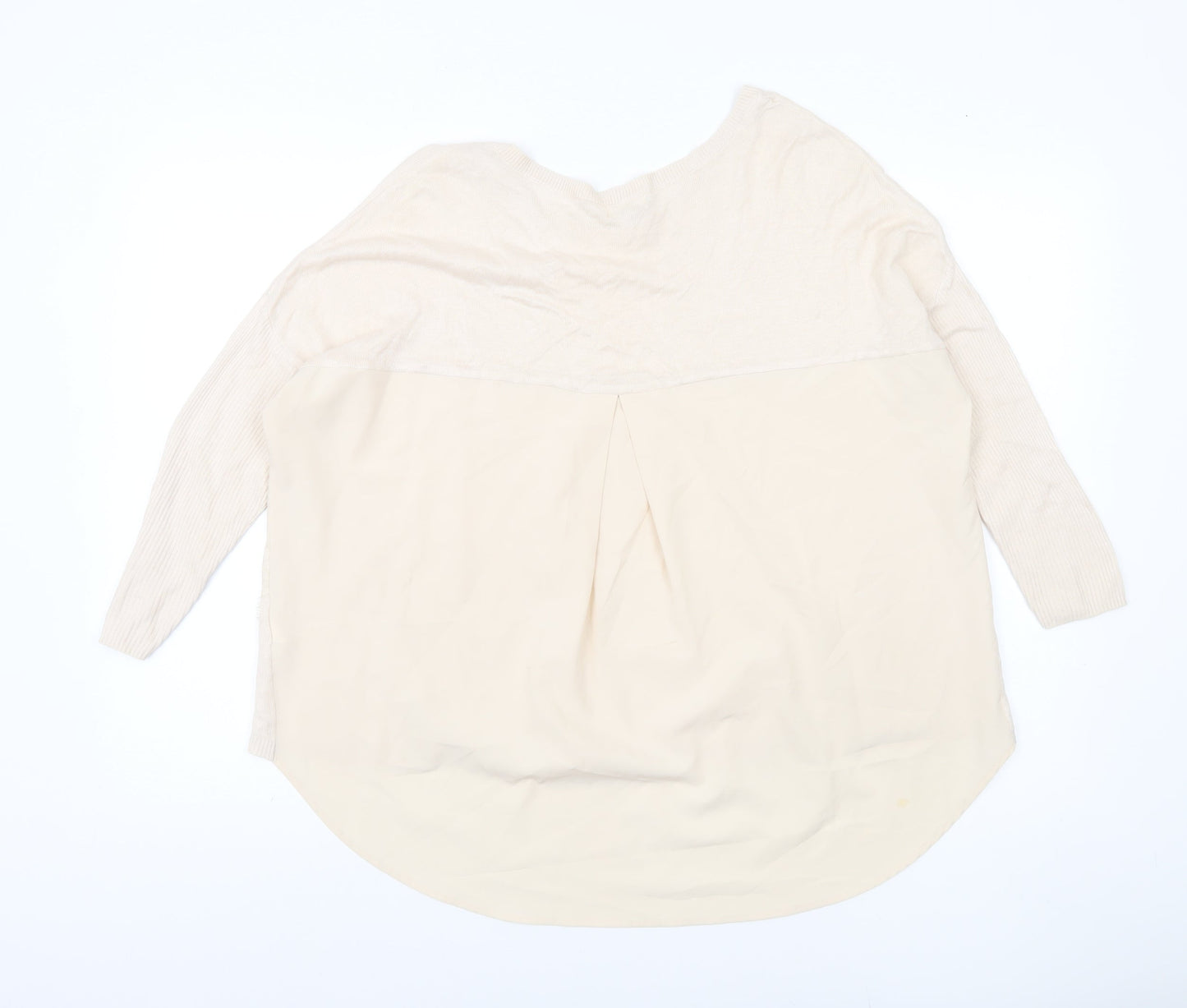 Womens UK Size 12 River Island Beige Pullover Jumper