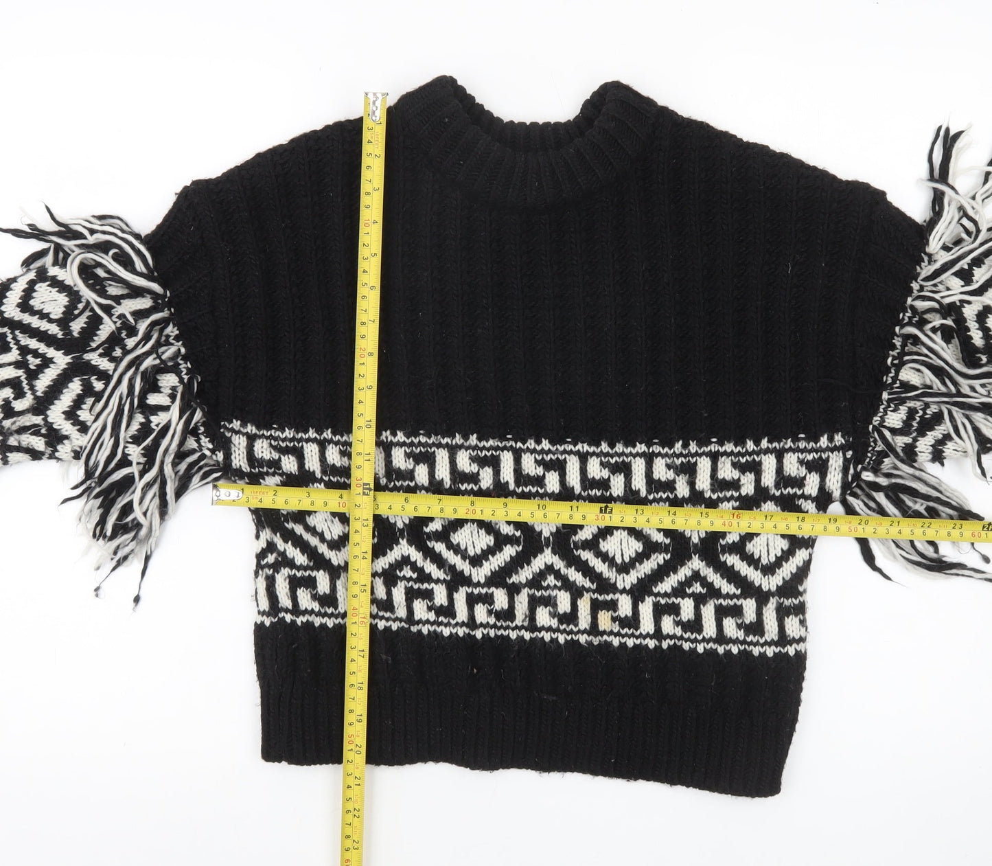 Womens UK Size XS H&M Black Pullover Jumper