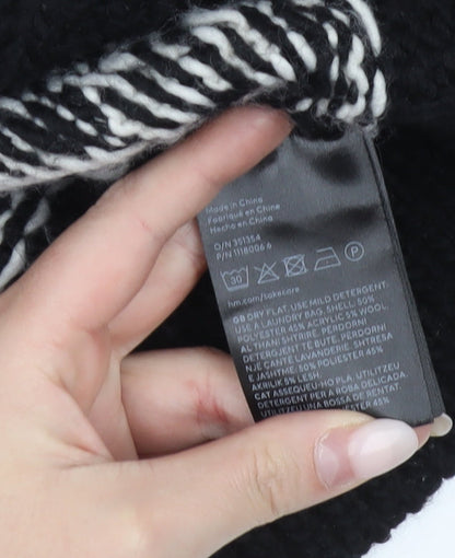 Womens UK Size XS H&M Black Pullover Jumper