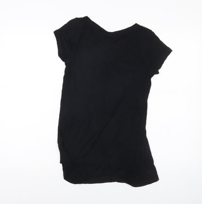 Star Wars Women Black Size 8 Scoop Neck Short Sleeve T-Shirt
