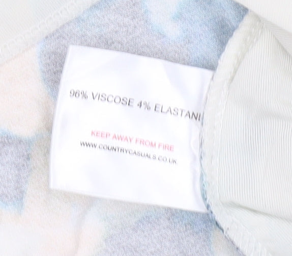 Country Casuals Women’s Multicoloured Animal Print Viscose Blouse M