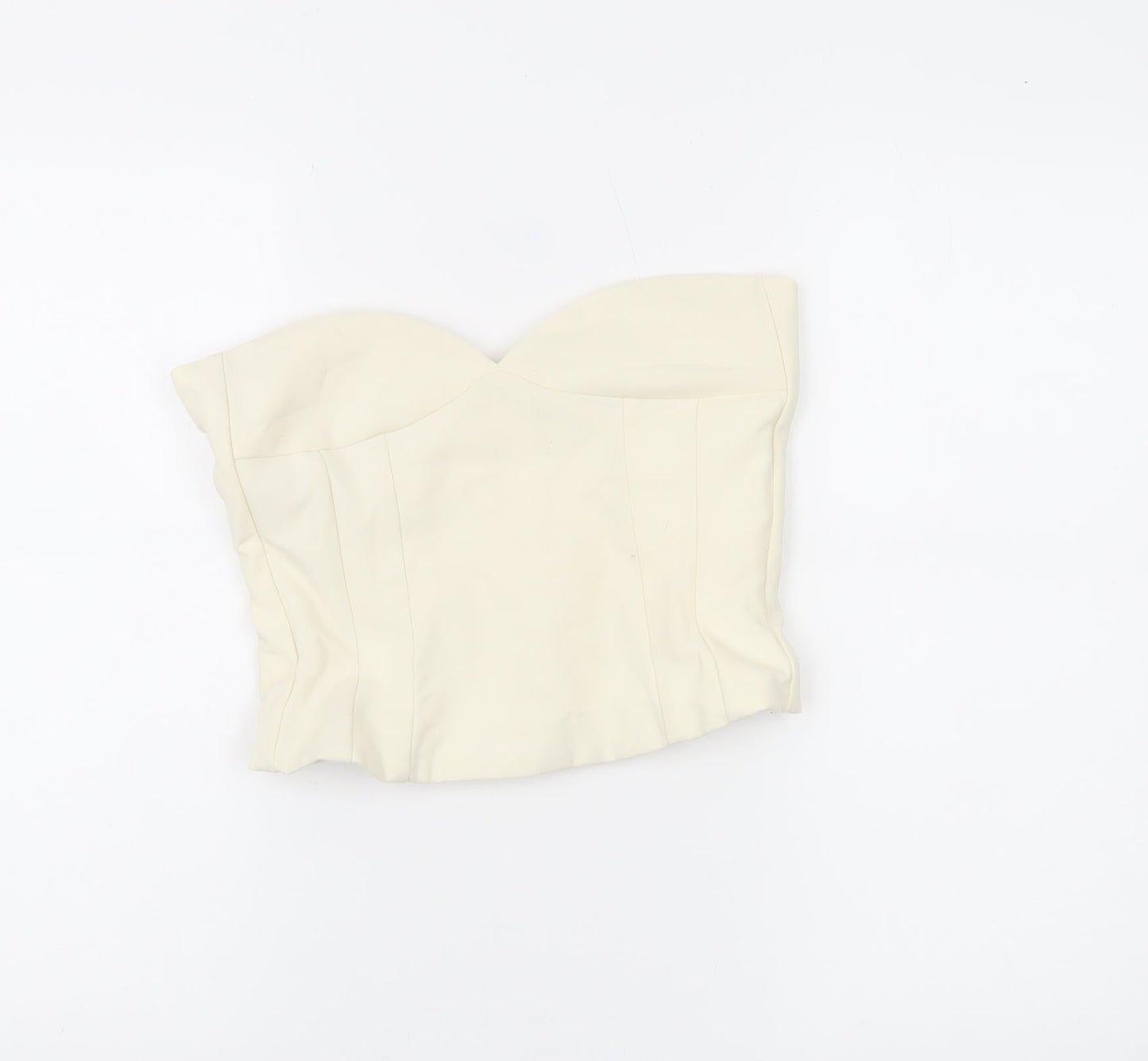 Zara Women’s Ivory Strapless Sweetheart Camisole Blouse XS