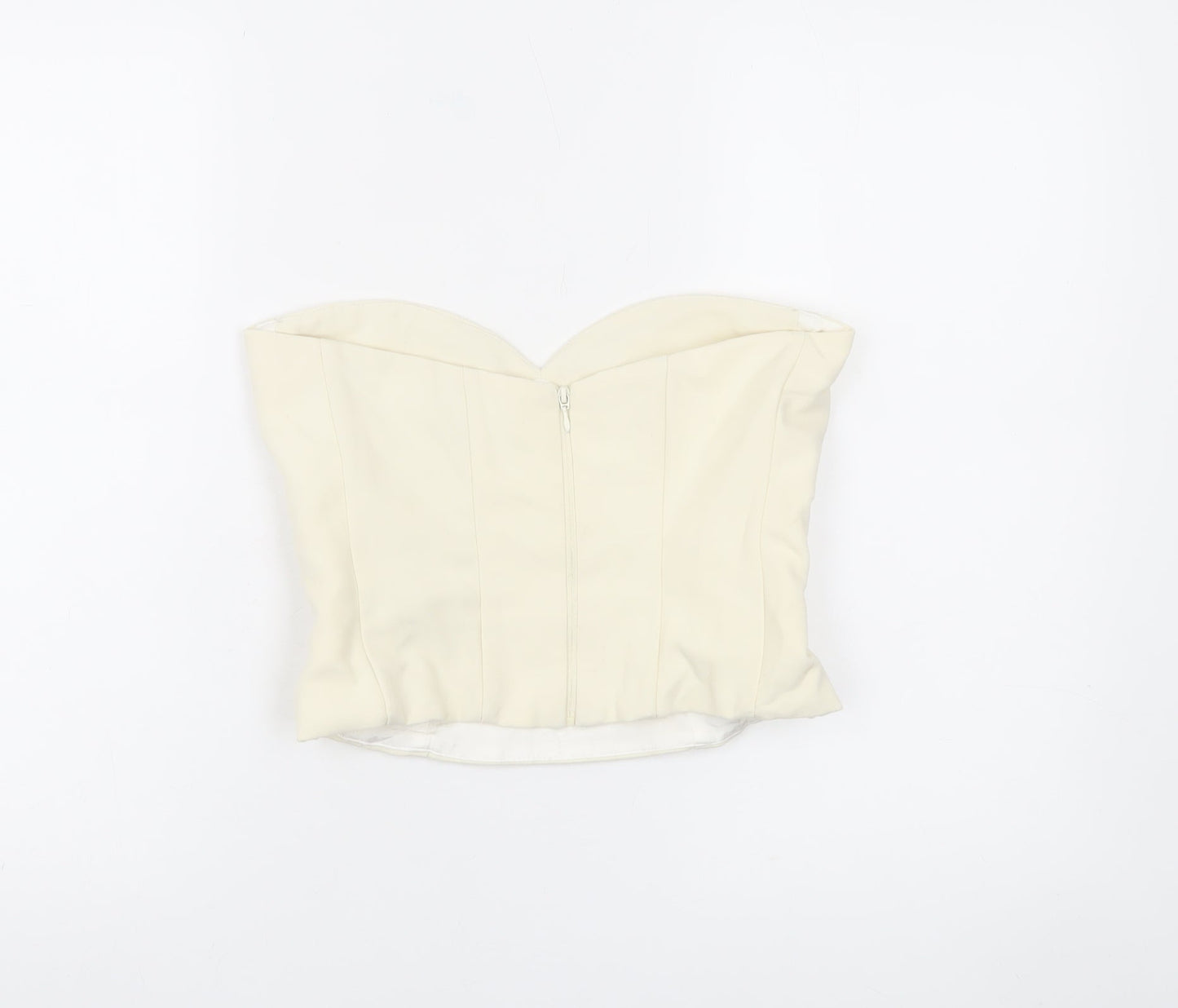 Zara Women’s Ivory Strapless Sweetheart Camisole Blouse XS