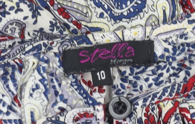 Stella Morgan Womens Multicoloured Paisley Tunic Blouse Size 10