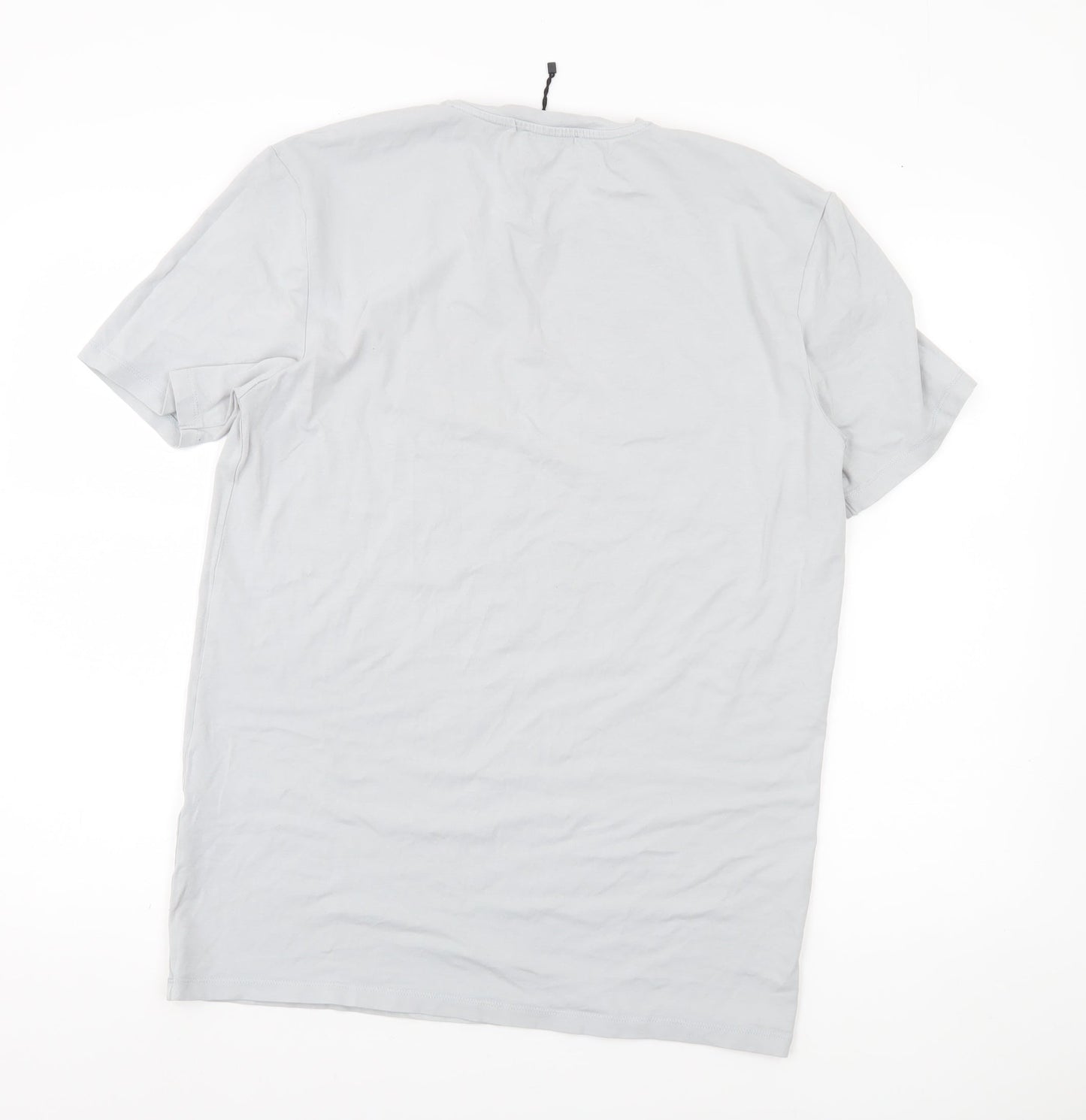 Zara Men’s Grey XL Short Sleeve Crew Neck Jersey T-Shirt