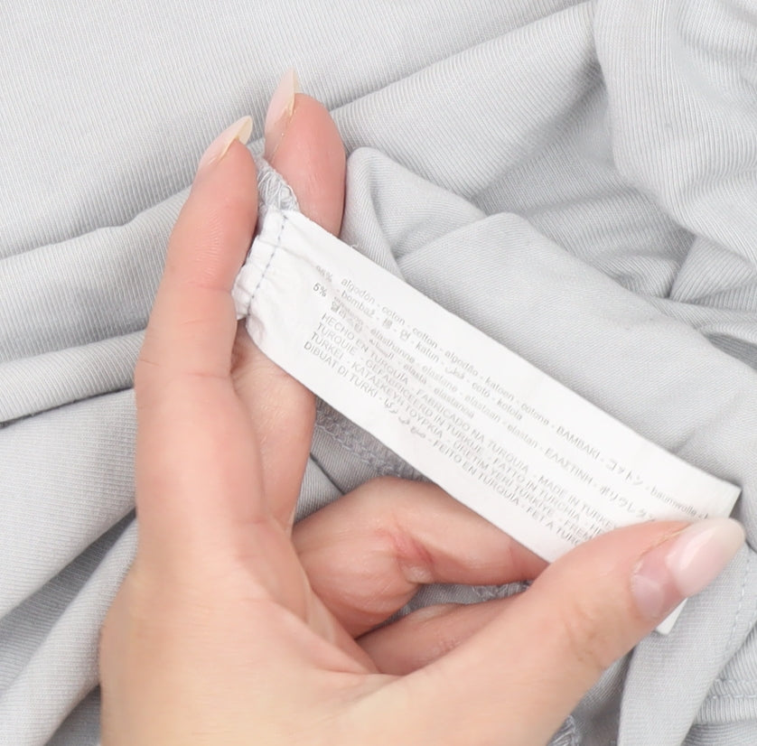 Zara Men’s Grey XL Short Sleeve Crew Neck Jersey T-Shirt