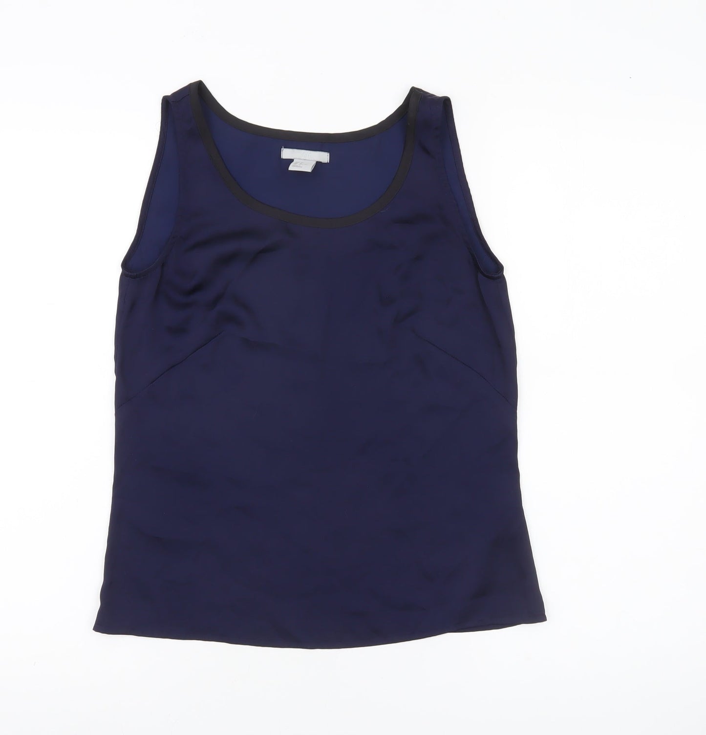 H&M Women’s Blue Tank Top Size 4 Sleeveless Scoop Neck Basic