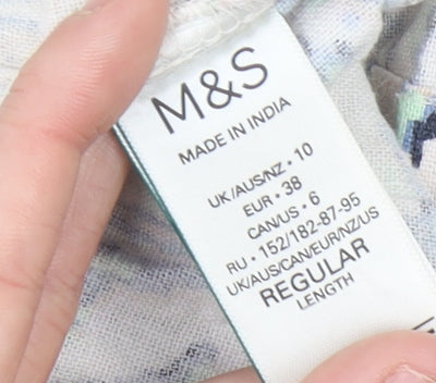 Marks and Spencer Women’s Multicoloured Geometric Shift Dress Size 10