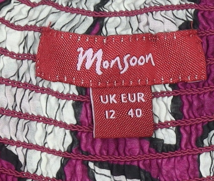 Monsoon Womens Pink Floral Maxi Halter Dress UK 12 Long Summer