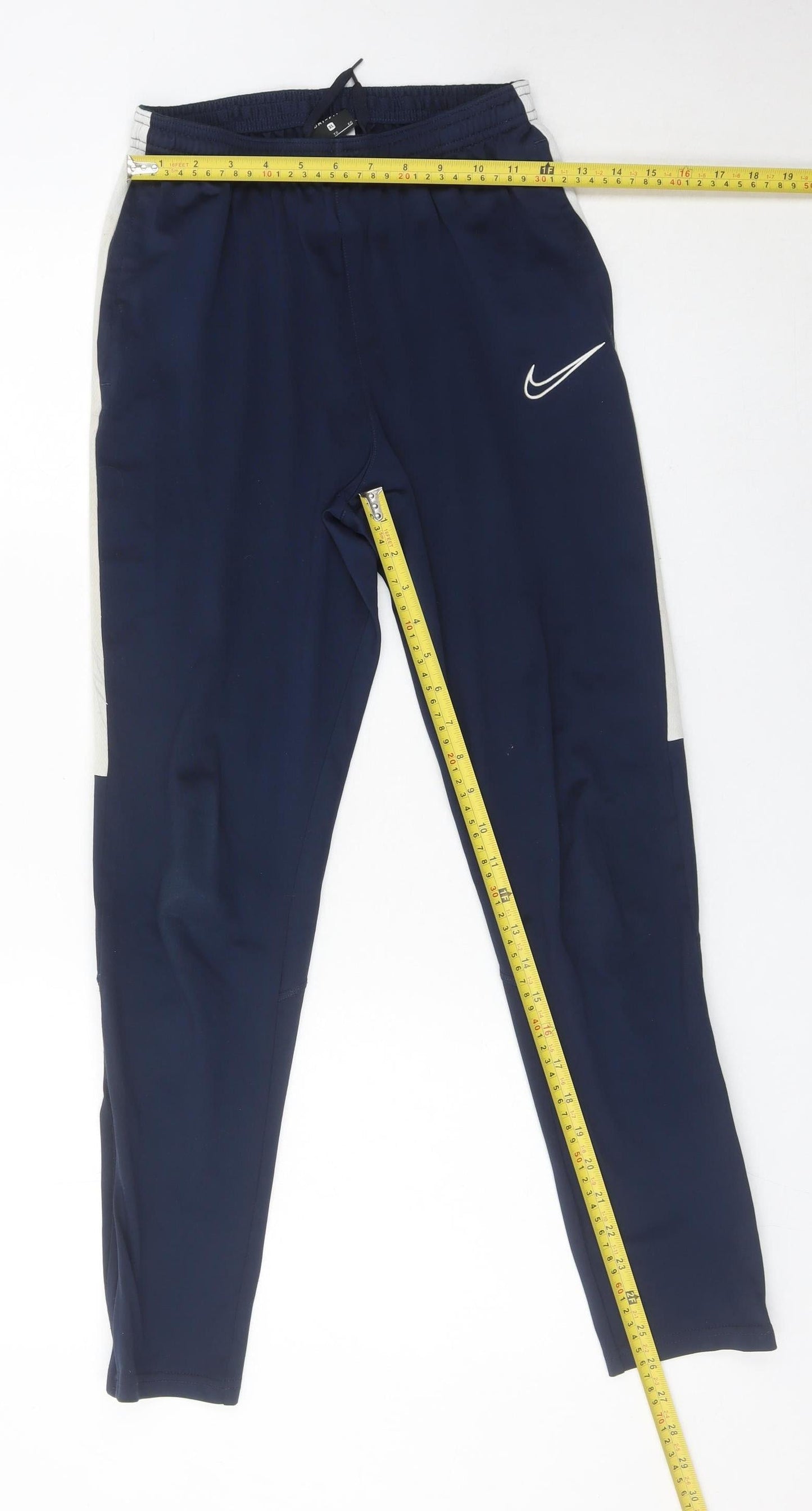 Nike Boys Blue XL Dri-Fit Jogger Trousers Football Activewear Polyester