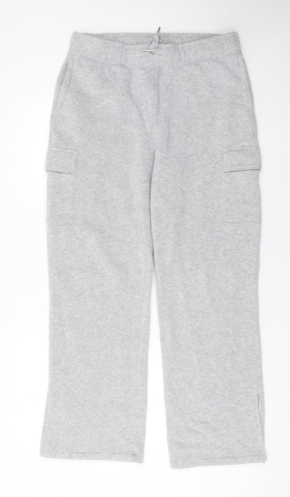 Kyodan Womens Grey Cargo Jogger Trousers Size L Elastic Waist